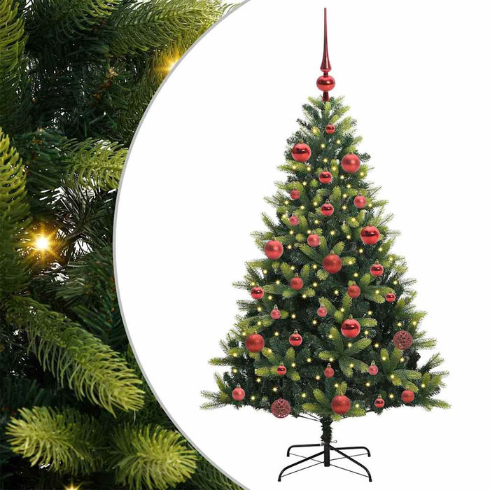 Albero di Natale Artificiale Pieghevole-Albero Natalizio 150 LED Verde 150 cm 199321