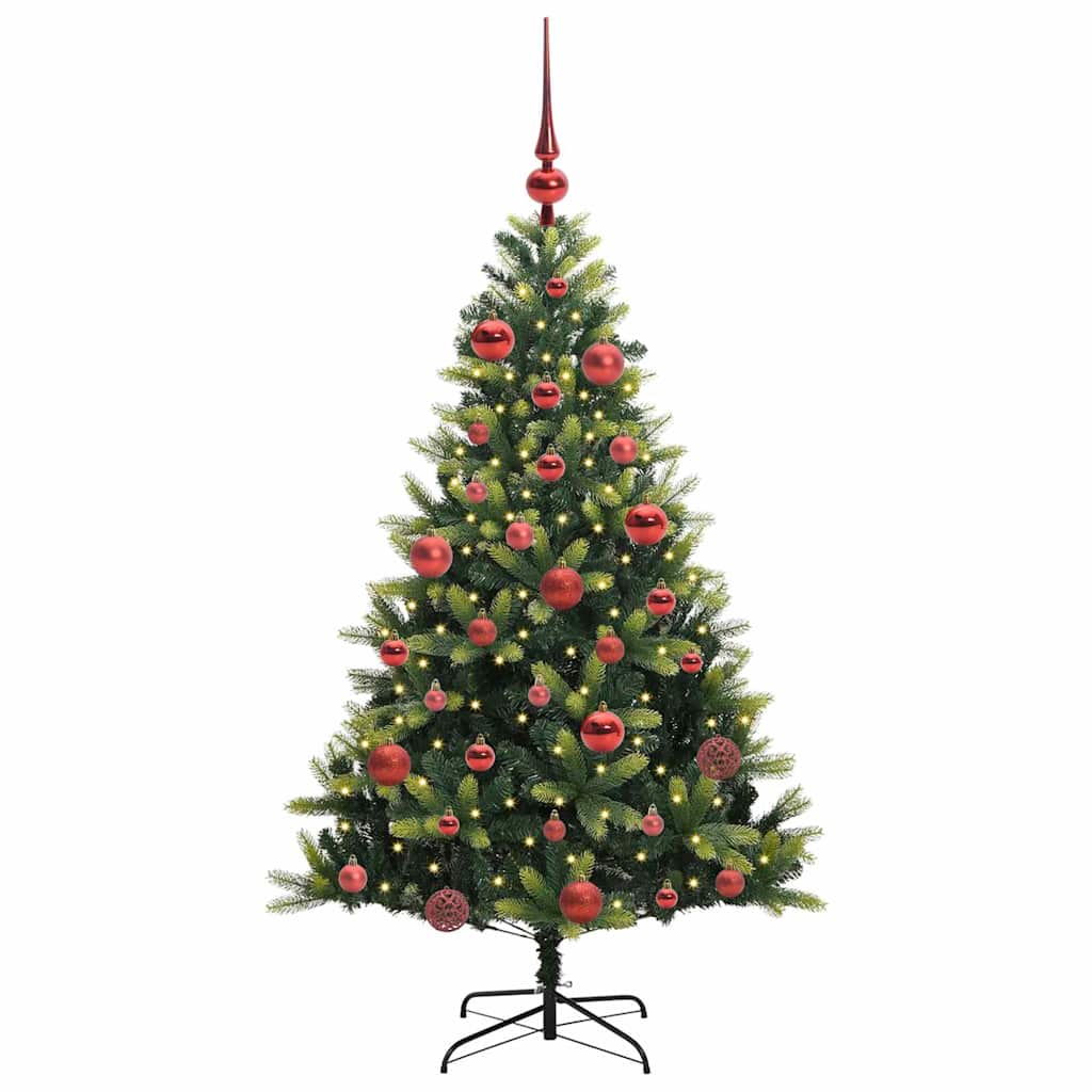 Albero di Natale Artificiale Pieghevole-Albero Natalizio 150 LED Verde 150 cm 199321