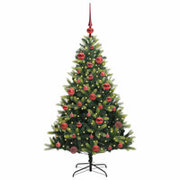 Albero di Natale Artificiale Pieghevole-Albero Natalizio 150 LED Verde 150 cm 199321