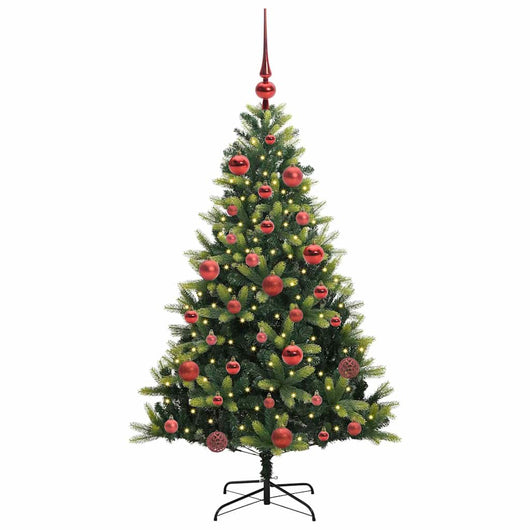Albero di Natale Artificiale Pieghevole-Albero Natalizio 150 LED Verde 150 cm 199321