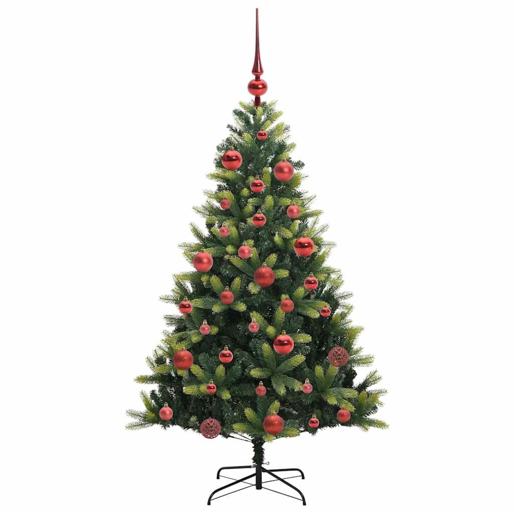 Albero di Natale Artificiale Pieghevole 150 LED Verde 150 cm 3395982