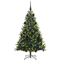 Albero di Natale Artificiale Pieghevole-Albero Natalizio 150 LED Verde 150 cm 342085