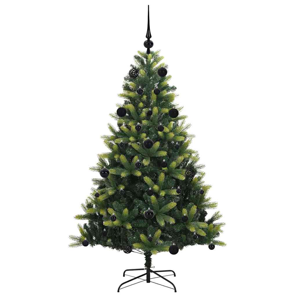 Albero di Natale Artificiale Pieghevole 150 LED Verde 150 cm 3395983