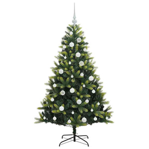 Albero di Natale Artificiale Pieghevole 150 LED Verde 150 cm 3395985