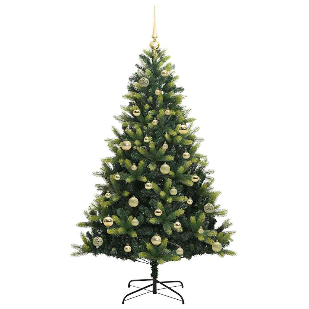 Albero di Natale Artificiale Pieghevole 150 LED Verde 150 cm 3395986