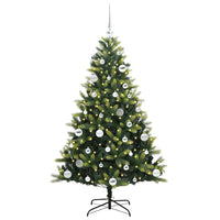 Albero di Natale Artificiale Pieghevole 150 LED Verde 150 cm 3395987