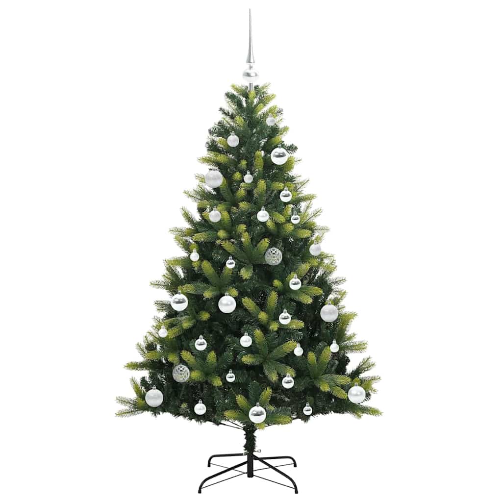 Albero di Natale Artificiale Pieghevole 150 LED Verde 150 cm 3395987