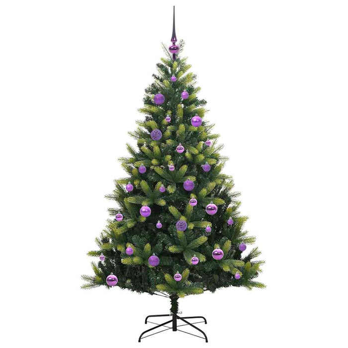 Albero di Natale Artificiale Pieghevole 150 LED Verde 150 cm 3395988