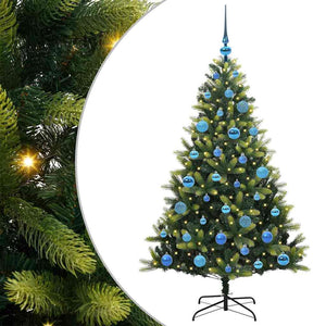 Albero di Natale Artificiale Pieghevole-Albero Natalizio 150 LED Verde 150 cm 460421