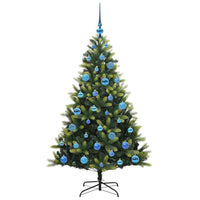 Albero di Natale Artificiale Pieghevole 150 LED Verde 150 cm 3395989