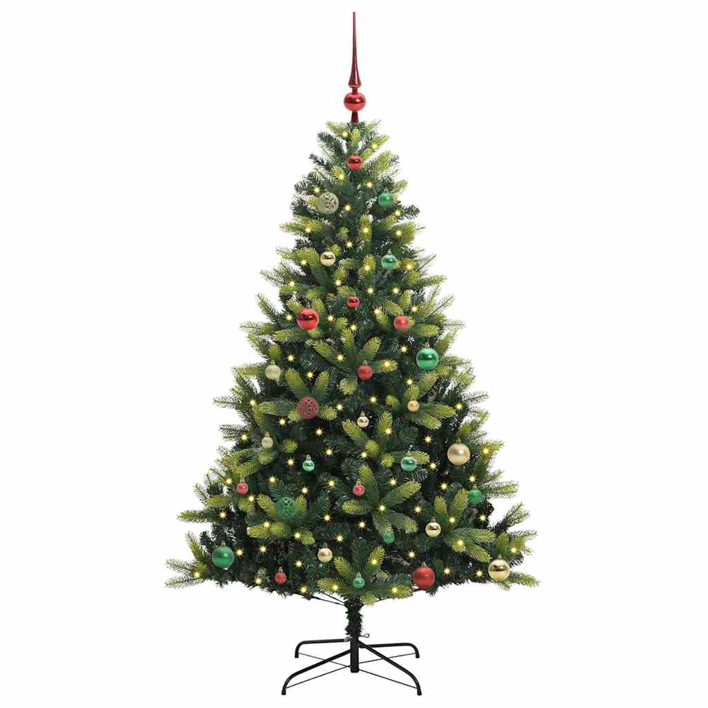 Albero di Natale Artificiale Pieghevole-Albero Natalizio 150 LED Verde 150 cm 314326