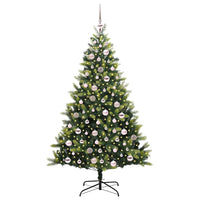 Albero di Natale Artificiale a Cerniera 300 LEDs Verde 180 cm 3395993