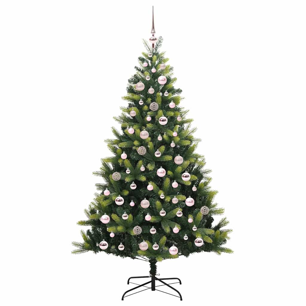 Albero di Natale Artificiale a Cerniera 300 LEDs Verde 180 cm 3395993