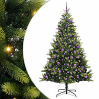 Albero di Natale Artificiale Pieghevole con 300 LED 180 cm 3395997