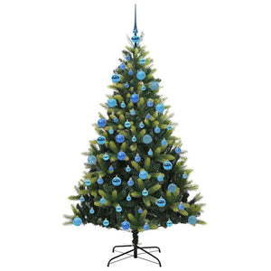 Albero di Natale artificiale a cerniera 300 LED Verde 180 cm 3395998