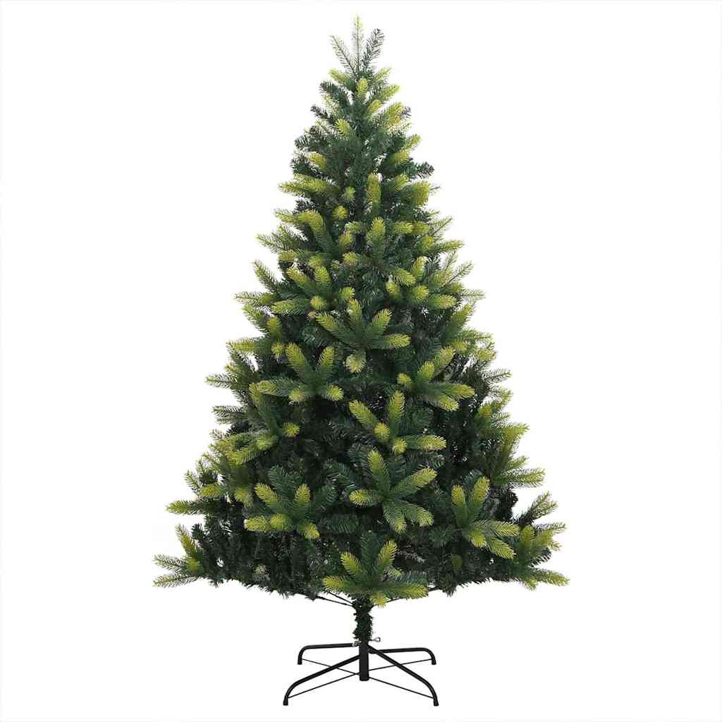 Albero di Natale Artificiale a Cerniera-Albero Natalizio con 300 LED 180 cm 948025