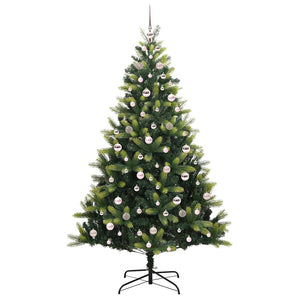 Albero di Natale artificiale a cerniera 300 LED Verde 210 cm 3396002