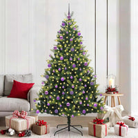 Albero di Natale Artificiale Ad Incastro con 300 LED 210 cm 3396006