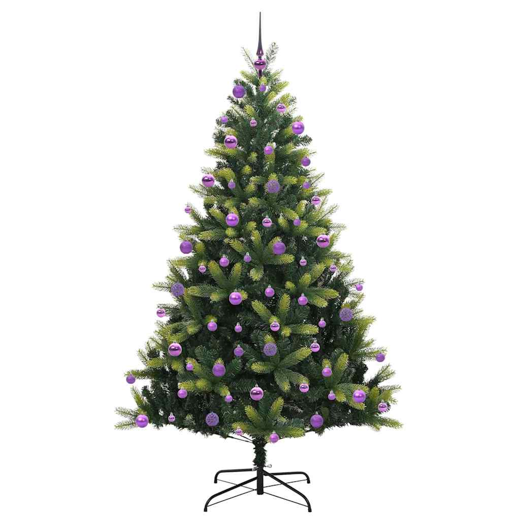 Albero di Natale Artificiale Ad Incastro con 300 LED 210 cm 3396006