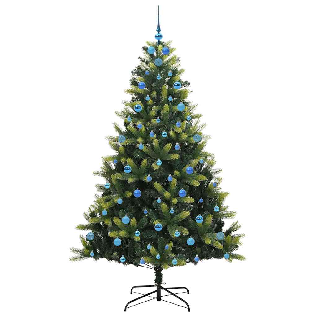 Albero di Natale Artificiale Pieghevole con 300 LED 210 cm 3396007