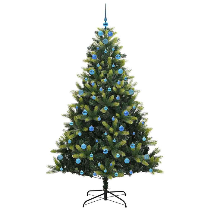 Albero di Natale Artificiale Pieghevole con 300 LED 210 cm 3396007