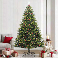 Albero di Natale Artificiale a Cerniera 300 LED Verde 240 cm 3396009