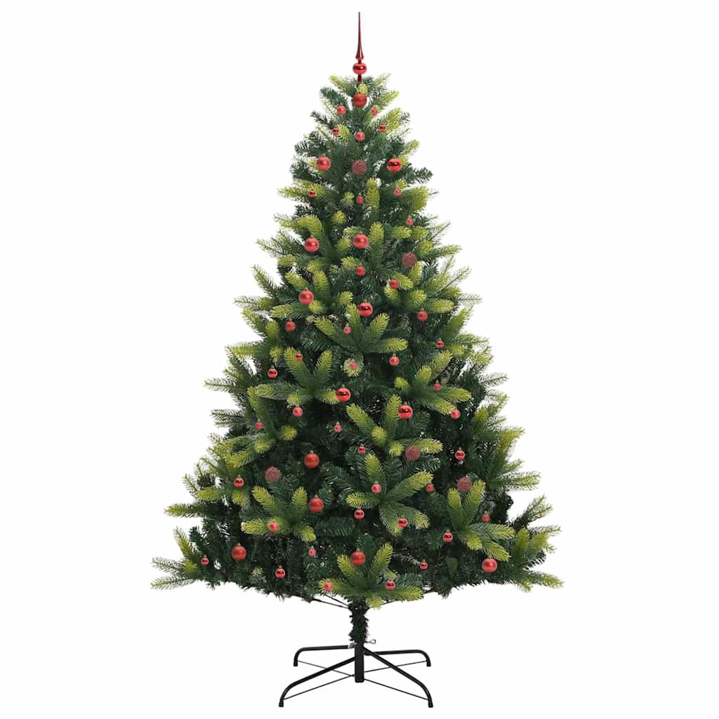 Albero di Natale Artificiale a Cerniera 300 LED Verde 240 cm 3396009