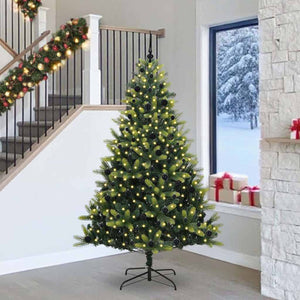 Albero di Natale Artificiale a Cerniera con 300 LED 240 cm 3396010
