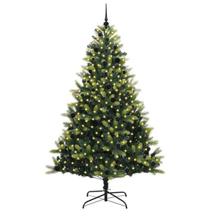 Albero di Natale Artificiale a Cerniera con 300 LED 240 cm 3396010