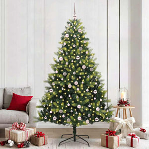 Albero di Natale Artificiale a Cerniera 300 LED Verde 240 cm 3396011
