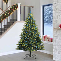 Albero di Natale Artificiale a Cerniera con 300 LED 240 cm 3396016