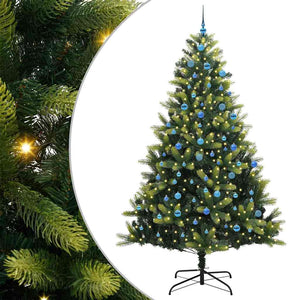 Albero di Natale Artificiale a Cerniera con 300 LED 240 cm 3396016