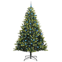 Albero di Natale Artificiale a Cerniera con 300 LED 240 cm 3396016