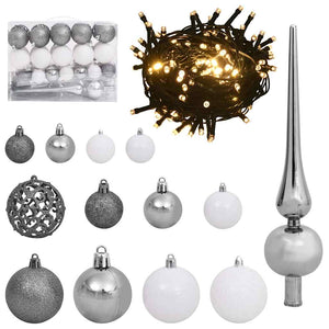 vidaXL Albero di Natale artificiale Bianco 120 cm PVC