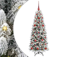 Albero di Natale Artificiale-Albero Natalizio con 150 LED Bianco 120 cm 734763