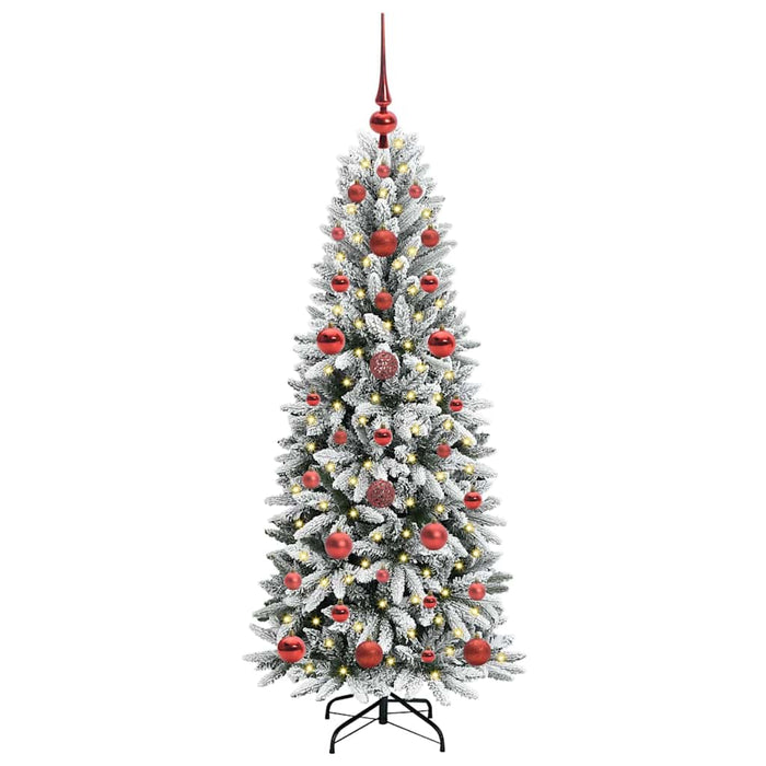 Albero di Natale Artificiale-Albero Natalizio con 150 LED Bianco 120 cm 734763
