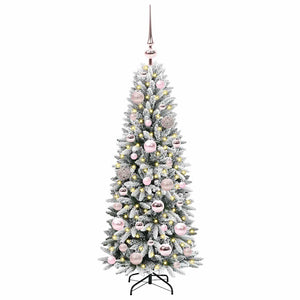 Albero di Natale Artificiale-Albero Natalizio con 150 LED Bianco 120 cm 775466