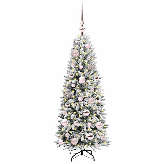 Albero di Natale Artificiale-Albero Natalizio con 150 LED Bianco 120 cm 775466