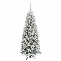 Albero di Natale Artificiale-Albero Natalizio con 150 LED Bianco 120 cm 901474