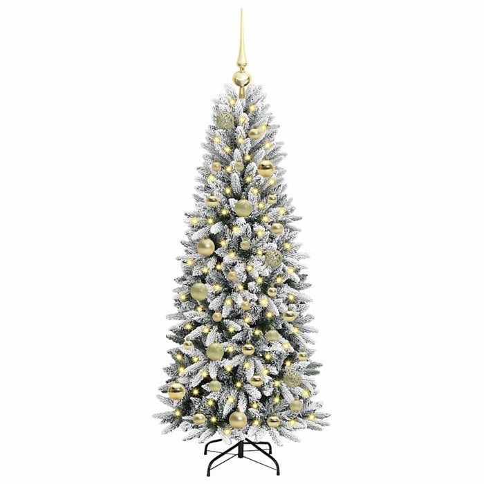 Albero di Natale Artificiale-Albero Natalizio con 150 LED Bianco 120 cm 336137