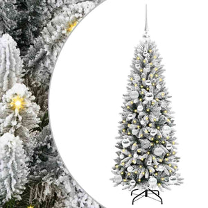 Albero di Natale Artificiale-Albero Natalizio con 150 LED Bianco 120 cm 539428