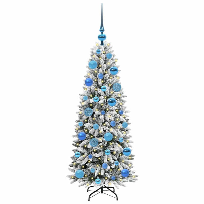 Albero di Natale Artificiale-Albero Natalizio con 150 LED Bianco 120 cm 347090