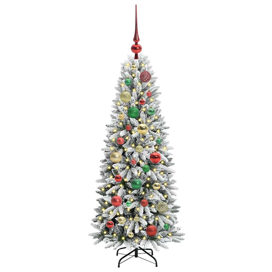 Albero di Natale Artificiale-Albero Natalizio con 150 LED Bianco 120 cm 398678