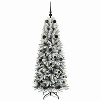Albero di Natale Artificiale-Albero Natalizio con 150 LED Bianco 150 cm 967300