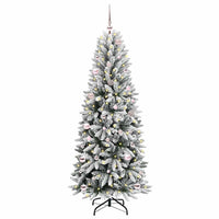 Albero di Natale Artificiale-Albero Natalizio con 150 LED Bianco 150 cm 521864