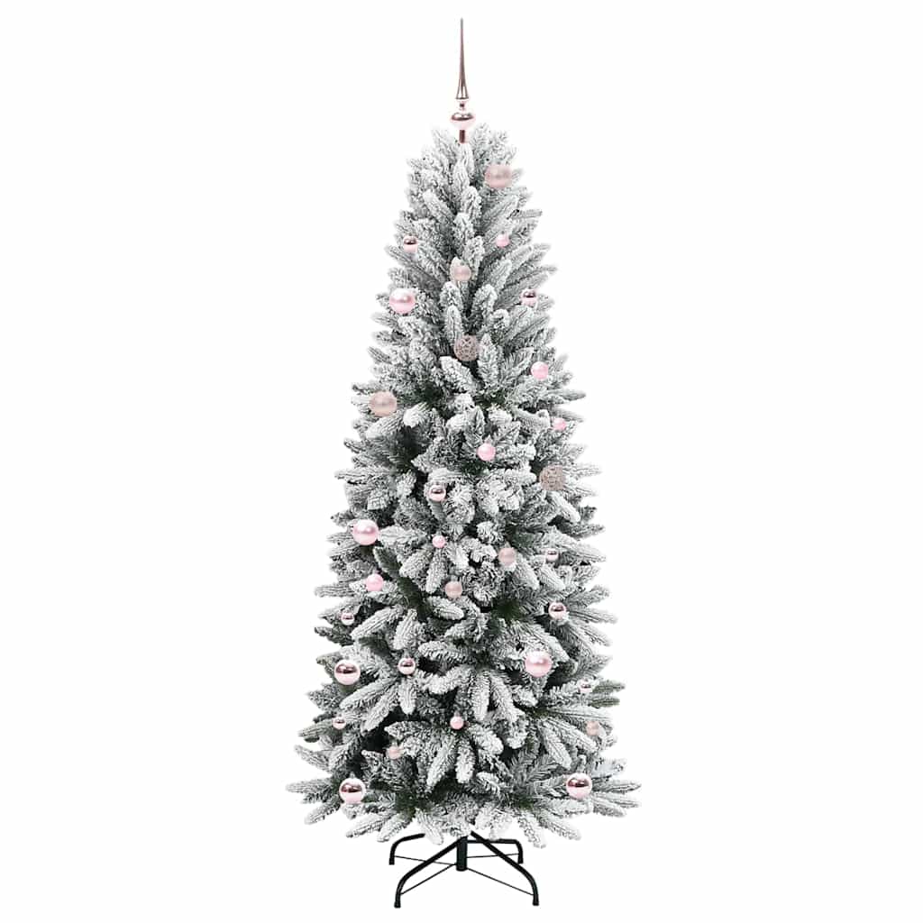 Albero di Natale Artificiale-Albero Natalizio con 150 LED Bianco 150 cm 521864