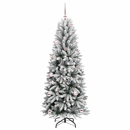 Albero di Natale Artificiale-Albero Natalizio con 150 LED Bianco 150 cm 521864