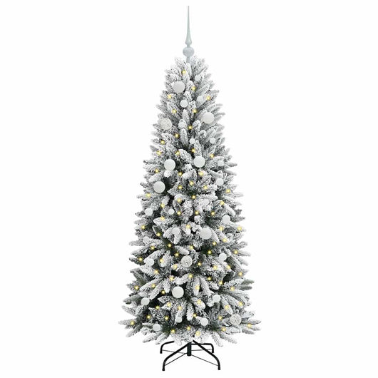 Albero di Natale Artificiale-Albero Natalizio con 150 LED Bianco 150 cm 531688