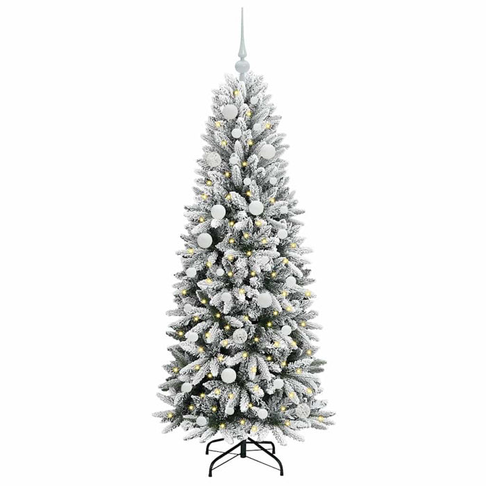 Albero di Natale Artificiale-Albero Natalizio con 150 LED Bianco 150 cm 531688