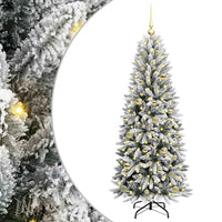 Albero di Natale Artificiale-Albero Natalizio con 150 LED Bianco 150 cm 707063